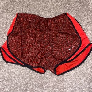 Red Nike athletic workout shorts NEW